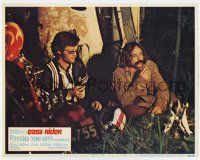 6g221 EASY RIDER LC #3 '69 best image of Peter Fonda & star/director Dennis Hopper smoking weed!