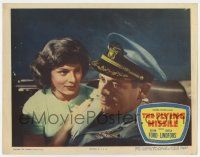 6g238 FLYING MISSILE LC #4 '51 close up of Glenn Ford in uniform with Viveca Lindfors in car!