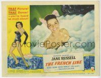 6g250 FRENCH LINE 2D LC #8 '54 Howard Hughes, c/u of sexy Jane Russell naked in bubble bath!