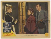 6g259 GASLIGHT LC '44 Joseph Cotten & Dame May Whitty look at maid Angela Lansbury!