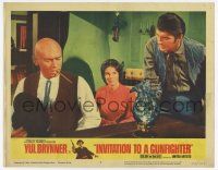 6g346 INVITATION TO A GUNFIGHTER LC #8 '64 vicious killer Yul Brynner, Clifford David, Janice Rule