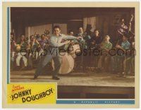 6g367 JOHNNY DOUGHBOY LC '42 cool image of juvenile dancer in front of band performing on stage!