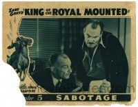 6g384 KING OF THE ROYAL MOUNTED chapter 5 LC '40 serial, Robert Strange & Harry Cording w/ letter!