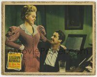 6g425 LILLIAN RUSSELL LC '40 great c/u of Don Ameche & pretty Alice Faye smiling at each other!
