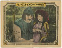 6g433 LITTLE SNOW WHITE LC '27 great c/u of the huntsman kneeling by the title girl in the woods!