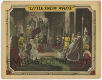 6g434 LITTLE SNOW WHITE LC '27 great image of crowd gathered by the King in the throne room!