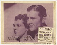 6g447 LOST HORIZON LC R48 Frank Capra, best close portrait of Ronald Colman & Jane Wyatt!