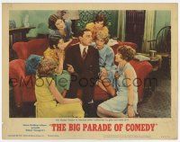 6g511 MGM'S BIG PARADE OF COMEDY LC #3 '64 Buster Keaton with pretty girls from Seven Chances!