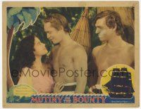 6g542 MUTINY ON THE BOUNTY LC '35 Clark Gable, Franchot Tone & Mamo find happiness in paradise!