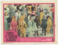 6g013 MY FAIR LADY LC #5 '64 Audrey Hepburn & Rex Harrison excited at the horse races!