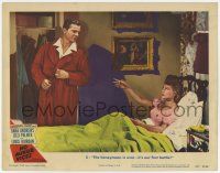 6g571 NO MINOR VICES LC #5 '48 Dana Andrews & Lilli Palmer in their first battle after honeymoon!