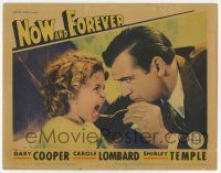 6g579 NOW & FOREVER LC '34 close up of Gary Cooper trying to give Shirley Temple medicine w/spoon!
