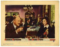 6g582 NUN'S STORY LC #3 '59 religious missionary Audrey Hepburn laughing at Dean Jagger!