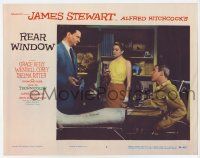 6g020 REAR WINDOW LC #5 '54 Alfred Hitchcock, Wendell Corey talks to Grace Kelly & Jimmy Stewart!