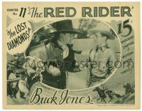 6g653 RED RIDER chapter 11 LC '34 Buck Jones glaring at young Dennis Moore, The Lost Diamonds!