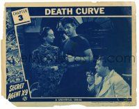 6g696 SECRET AGENT X-9 chapter 3 LC '45 Lloyd Bridges, Universal WWII spy serial, Death Curve!