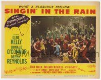 6g008 SINGIN' IN THE RAIN LC #8 '52 Gene Kelly doing Gotta Dance, Gotta Dance! with many people!