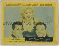6g747 SOME LIKE IT HOT LC #7 '59 classic portrait of Marilyn Monroe, Tony Curtis & Jack Lemmon!
