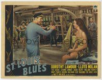 6g765 ST. LOUIS BLUES LC '39 sexy Dorothy Lamour in sarong smiles at Lloyd Nolan!