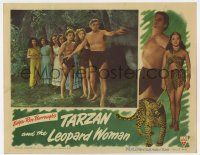 6g798 TARZAN & THE LEOPARD WOMAN LC '46 Johnny Weissmuller, Brenda Joyce, Johnny Sheffield & girls