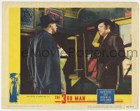6g828 THIRD MAN LC #1 '49 classic close up of Orson Welles & Joseph Cotten, directed by Carol Reed