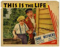 6g834 THIS IS THE LIFE LC '35 runaway Jane Withers & Francis Ford are shocked by what they see!