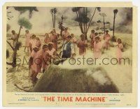 6g862 TIME MACHINE LC #7 '60 H.G. Wells, George Pal, Rod Taylor, Morlocks trapped by fire!