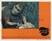 6g885 TROG LC #7 '70 great close up of wacky prehistoric monster over sleeping child!