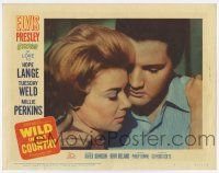 6g957 WILD IN THE COUNTRY LC #6 '61 best romantic close up of Elvis Presley & Hope Lange!