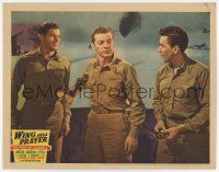 6g961 WING & A PRAYER LC '44 Dana Andrews keeps William Eythe & Kevin O'Shea from fighting!