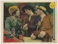 6g970 WOLF SONG LC '29 man looks confused at Louis Wolheim & Gary Cooper in tense confrontation!