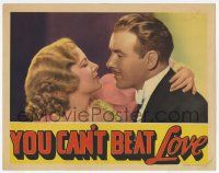 6g987 YOU CAN'T BEAT LOVE LC '37 romantic close up of Preston Foster & pretty Joan Fontaine!