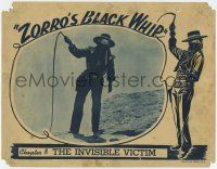 6g999 ZORRO'S BLACK WHIP chapter 8 LC '44 Republic serial, The Invisible Victim, best hero image!