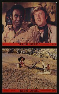 6h188 BLAZING SADDLES 2 8x10 mini LCs '74 wacky Cleavon Little, Gene Wilder, Mel Brooks, classic!