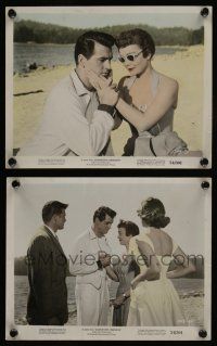 6h194 MAGNIFICENT OBSESSION 2 color 8x10 stills '54 Jane Wyman, Rock Hudson, Douglas Sirk!
