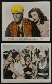 6h030 ADVENTURES OF HAJJI BABA 10 color 8x10 stills '54 Arabian John Derek romances Elaine Stewart!