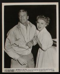 6h843 BEGINNING OF THE END 4 8x10 stills '57 scientist Peter Graves & sexy Peggie Castle!