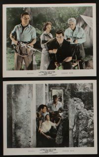 6h150 BEYOND MOMBASA 6 color 8x10 stills '57 Cornel Wilde & Donna Reed in the African jungle!