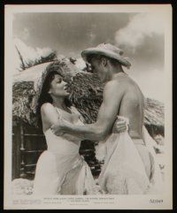 6h581 ISLAND OF DESIRE 8 8x10 stills '52 great images of sexy Linda Darnell & Tab Hunter!