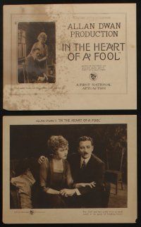 6h579 IN THE HEART OF A FOOL 8 8x10 LCs '20 James Kirkwood, Anna Q. Nilsson, Mary Thurman!