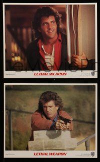 6h115 LETHAL WEAPON 8 8x10 mini LCs '87 great images of partners Mel Gibson & Danny Glover!
