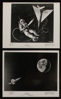 6h726 MAN IN SPACE 6 8x10 stills '56 Walt Disney, cool animation images from sci-fi short!