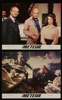 6h122 METEOR 8 8x10 mini LCs '79 Sean Connery, Natalie Wood, Karl Malden, Brian Keith