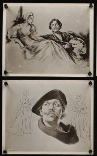 6h487 REMBRANDT 10 8x10 stills R50s Charles Laughton in title role, directed by Alexander Korda!