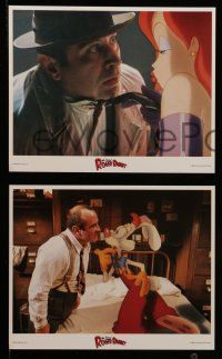 6h140 WHO FRAMED ROGER RABBIT 8 8x10 mini LCs '88 Robert Zemeckis, Bob Hoskins, sexy Jessica Rabbit