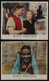 6h158 BLACK NARCISSUS 5 color English FOH LCs '47 Powell & Pressburger, art of pretty Deborah Kerr!