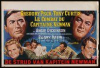 6j126 CAPTAIN NEWMAN, M.D. Belgian '64 art of Gregory Peck, Tony Curtis, Angie Dickinson, Darin!