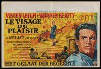 6j147 ROMAN SPRING OF MRS. STONE Belgian '61 different art of Warren Beatty & Vivien Leigh!
