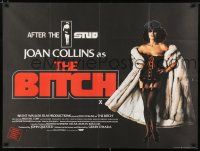 6j199 BITCH British quad '79 sexy barely-dressed Joan Collins in lingerie in title role!