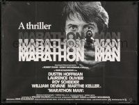 6j218 MARATHON MAN British quad '76 image of Dustin Hoffman, John Schlesinger classic thriller!
